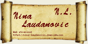 Nina Laudanović vizit kartica